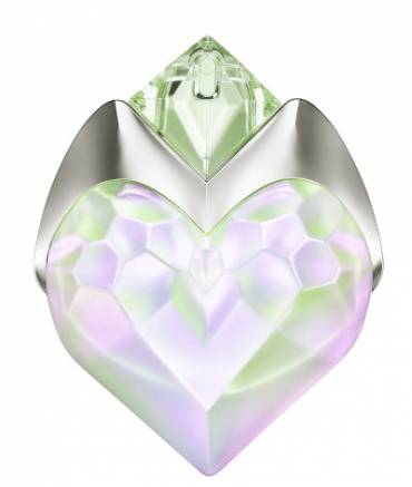 AURA MUGLER SENSUELLE Eau De Parfum, The heart-shaped bottle is a true piece of art, with pink and green colours dancing beautifully together.
