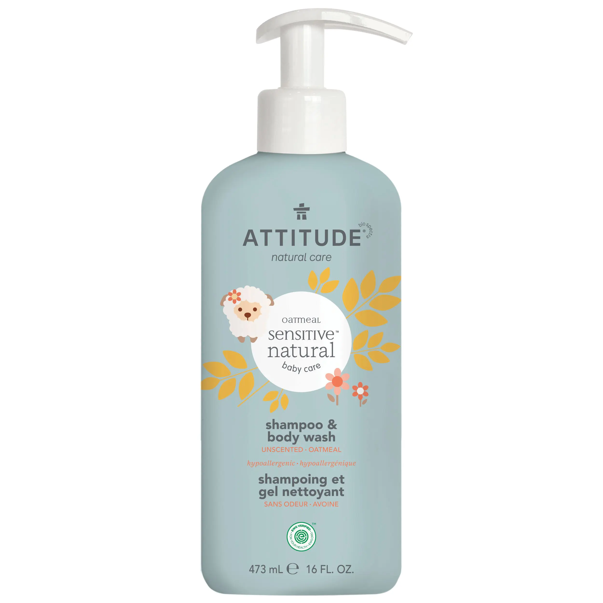 ATTITUDE Baby 2-in-1 Shampoo & Body Wash, ATTITUDE Baby 2-in-1 Shampoo & Body Wash
