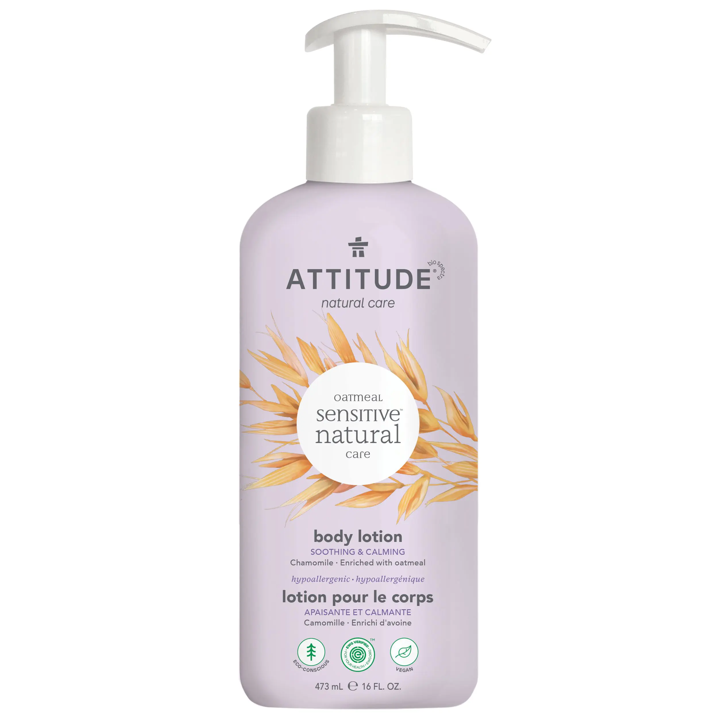 ATTITUDE Sensitive Skin Body Lotion, Chamomile, ATTITUDE Sensitive Skin Body Lotion, Chamomile