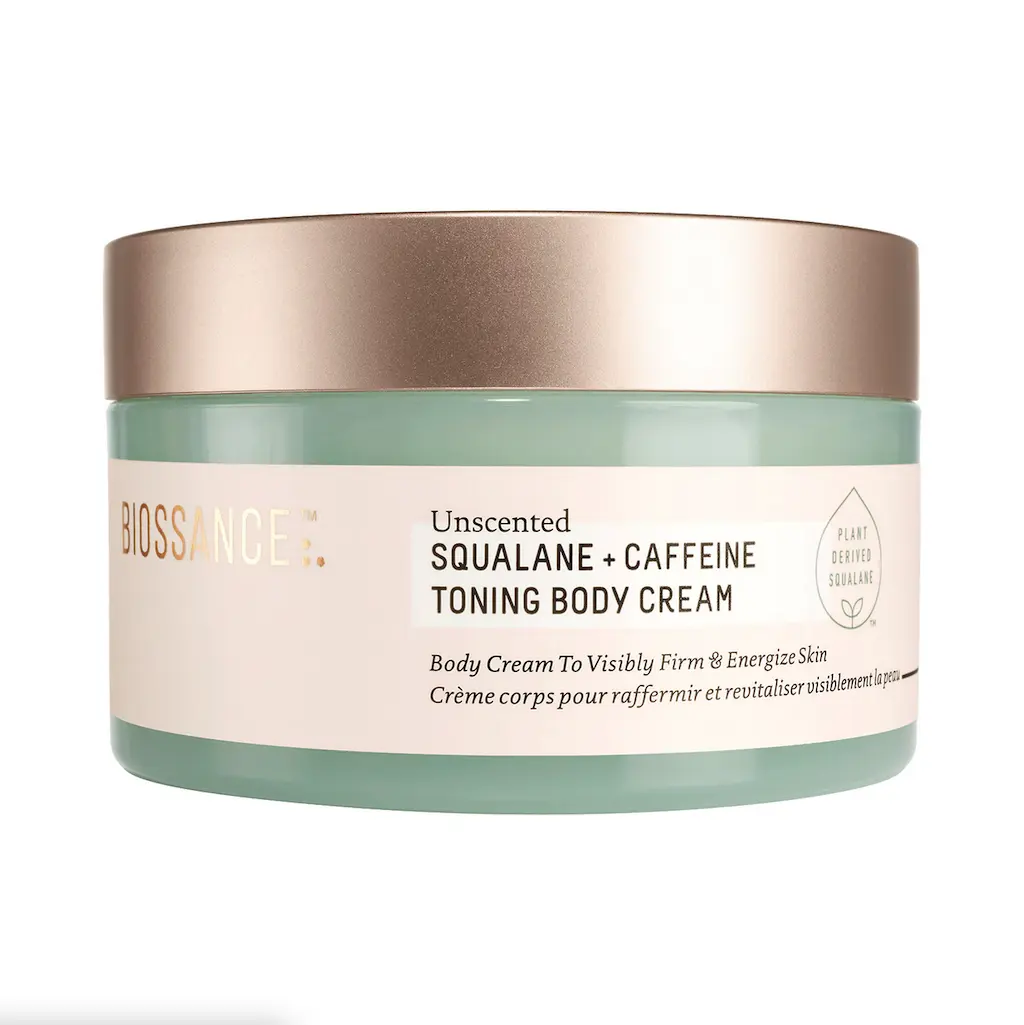 Biossance Squalane + Caffeine Toning Body Cream, Unscented, Biossance Squalane + Caffeine Toning Body Cream, Unscented