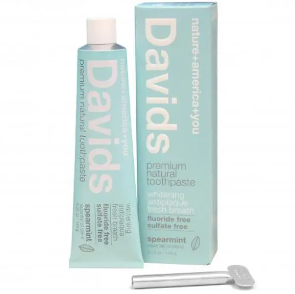 Davids Premium Natural Toothpaste, Spearmint, Davids Premium Natural Toothpaste, Spearmint