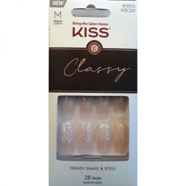 Kiss Classy Trendy Shape & Style Long Length Nails, 83603 Kcs03, Kiss Classy Trendy Shape & Style Long Length Nails, 83603 Kcs03