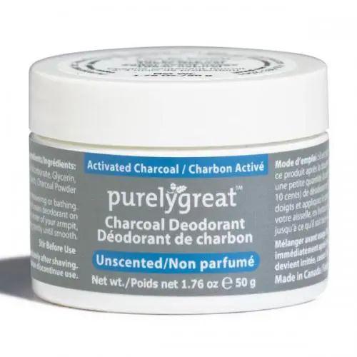 purelygreat Charcoal Deodorant, Unscented, purelygreat Charcoal Deodorant, Unscented