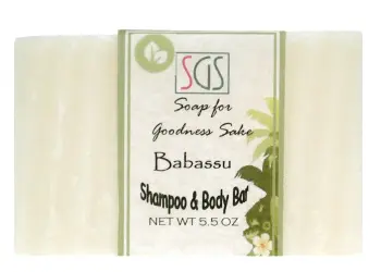 Soap for Goodness Sake Babassu Shampoo and Body Bar, Soap for Goodness Sake Babassu Shampoo and Body Bar