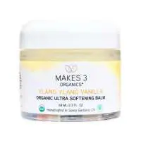 Makes 3 Organics Organic Ylang Ylang Vanilla Ultra Softening Balm, Makes 3 Organics Organic Ylang Ylang Vanilla Ultra Softening Balm