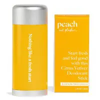 Peach Refillable Deodorant Stick, Citrus Vetiver, Peach Refillable Deodorant Stick, Citrus Vetiver
