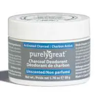 purelygreat Charcoal Deodorant, Unscented, purelygreat Charcoal Deodorant, Unscented