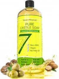 Seven Minerals Pure Castile Soap, Unscented, Seven Minerals Pure Castile Soap, Unscented